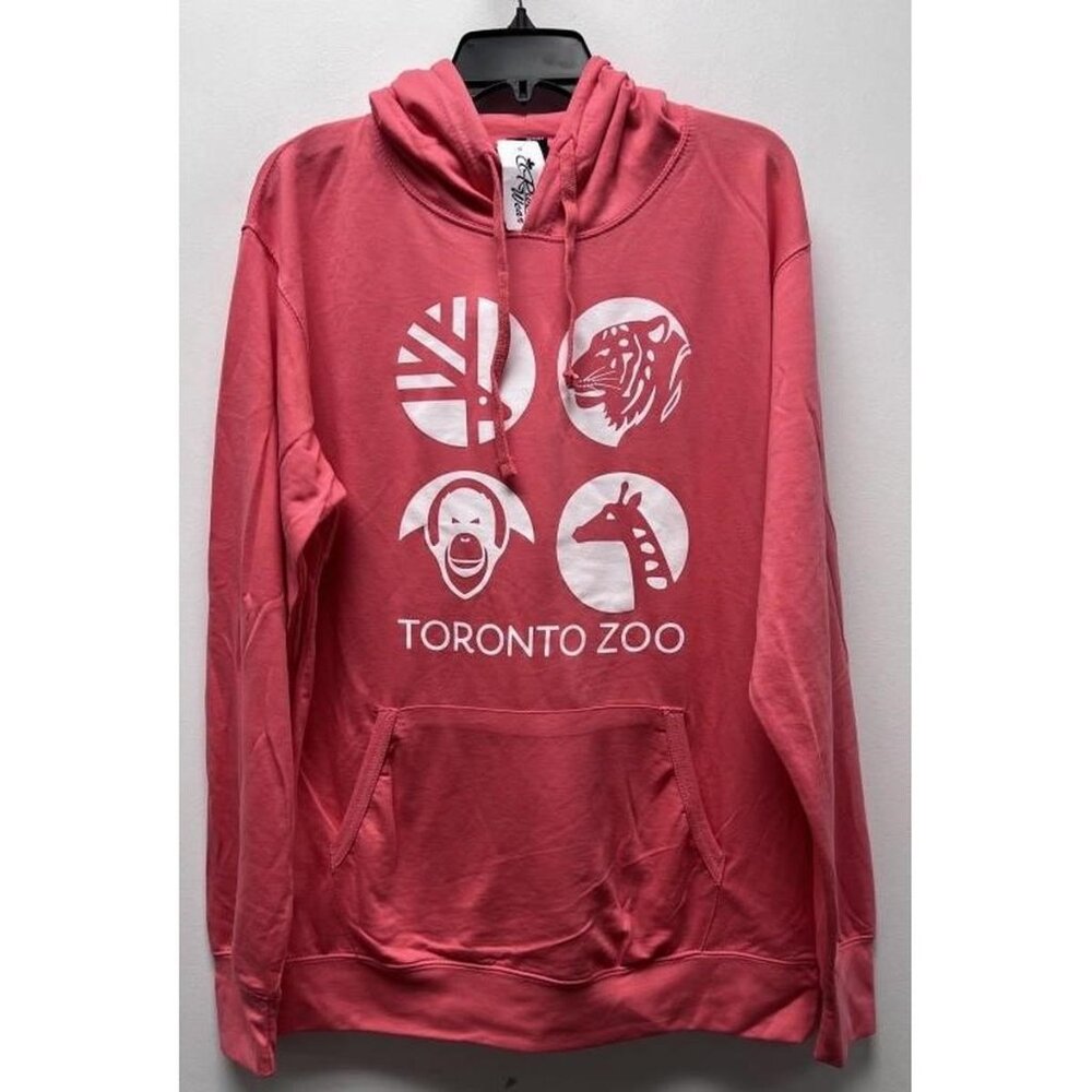 NEW River Wear Womens Toronto Zoo hoodie sz Large red